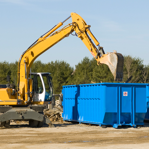 are there any restrictions on where a residential dumpster can be placed in Buffalo County